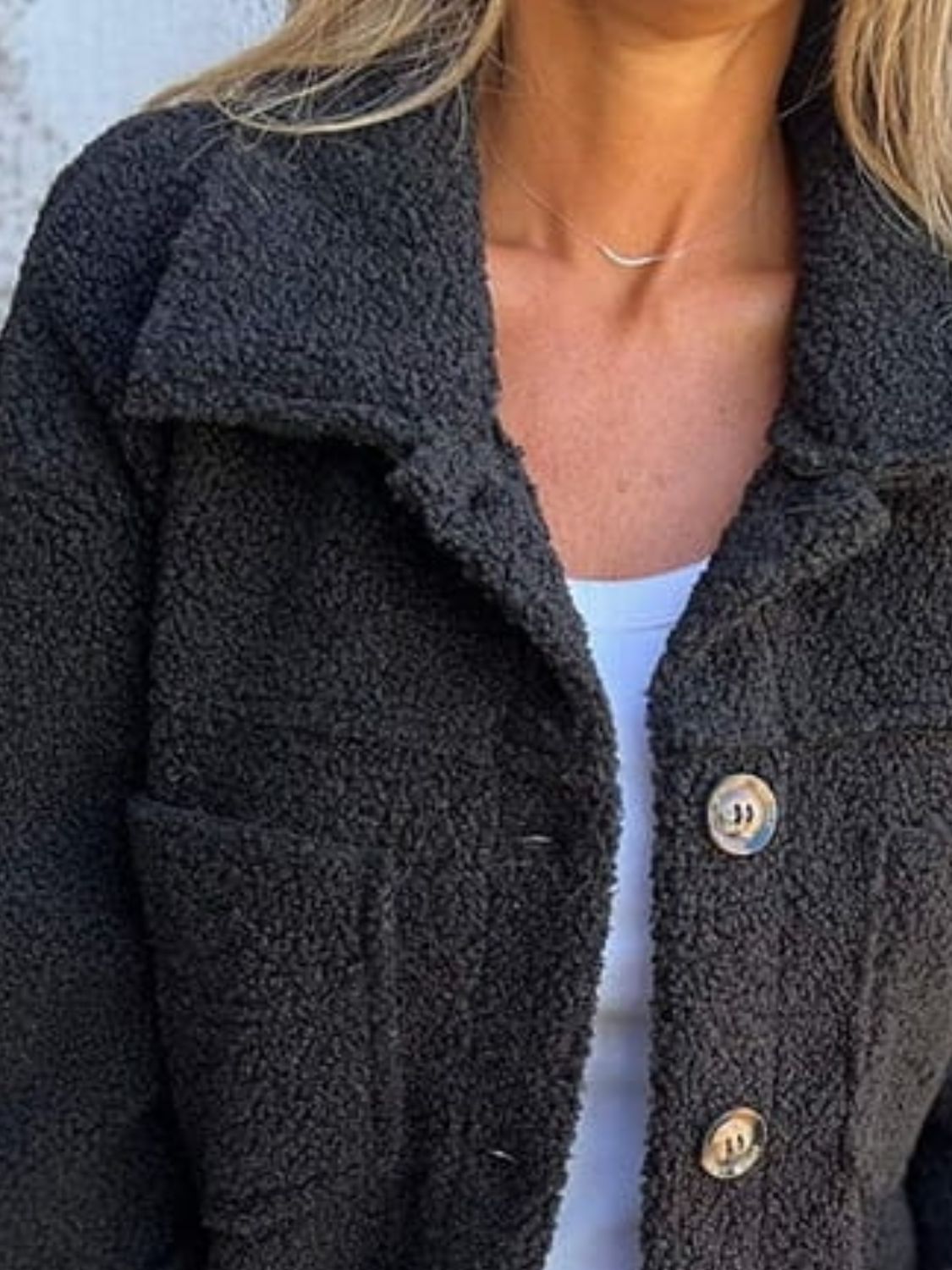 Cozy strikcardigan med knapper