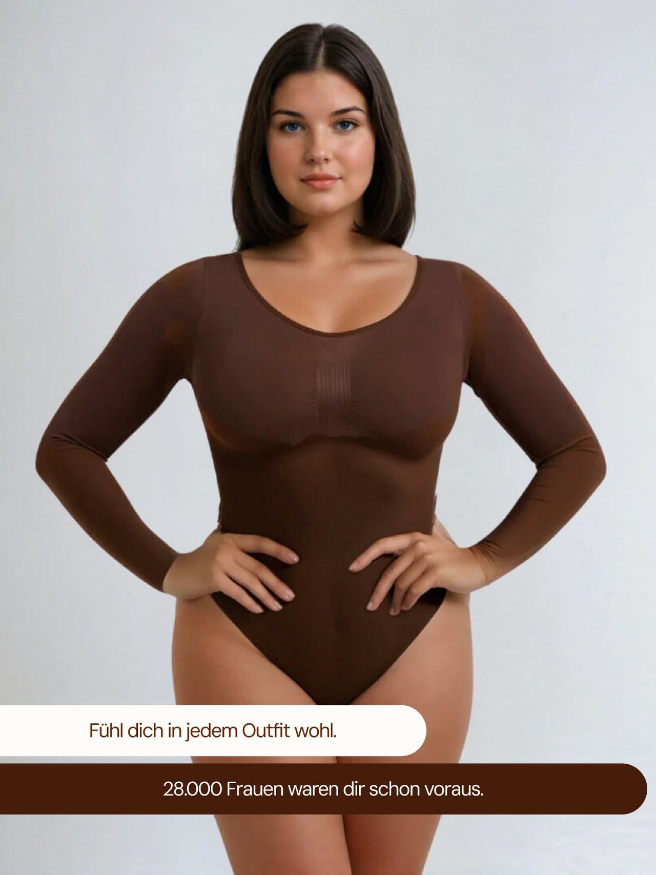 Longsleeve bodysuit mødte streng