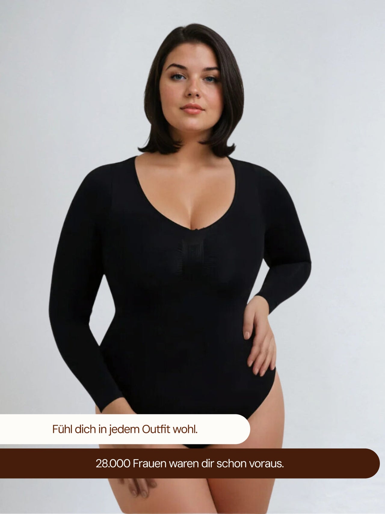 Longsleeve Bodysuit met Slanke Slip