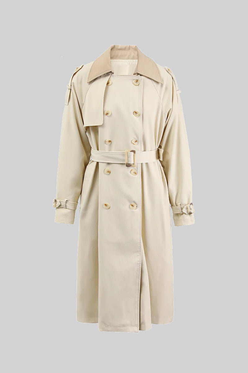 Classic trench coat with belt - Beige