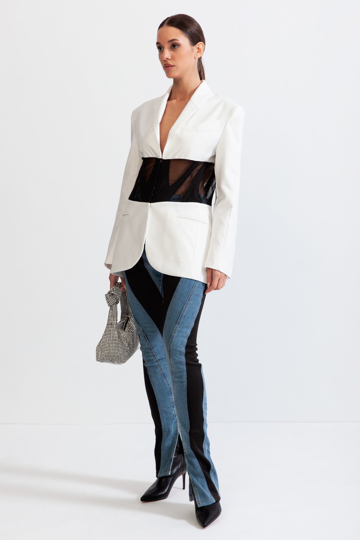 Corset Blazer - White