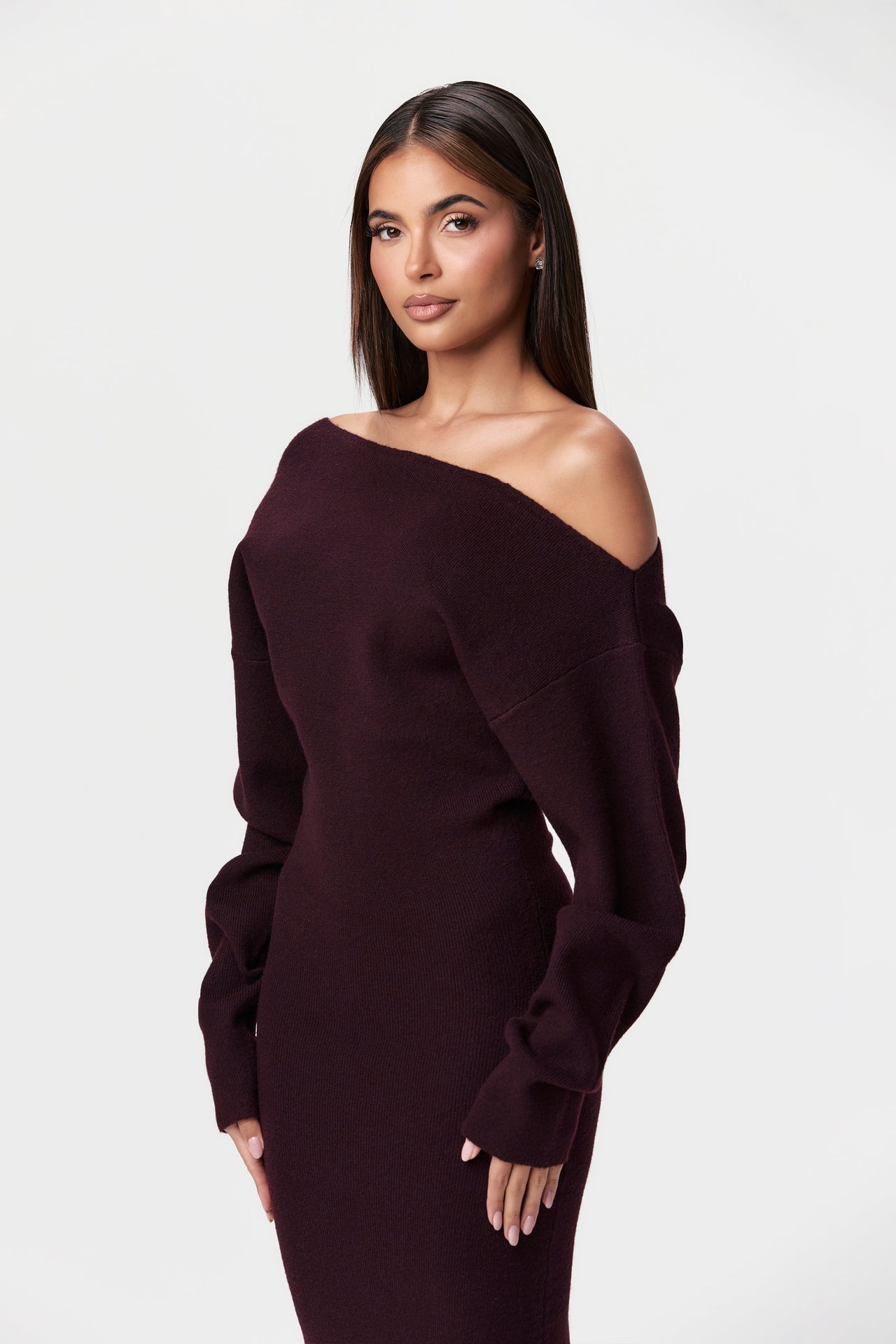 Annabelle | Off-Shoulder Sweater Dress