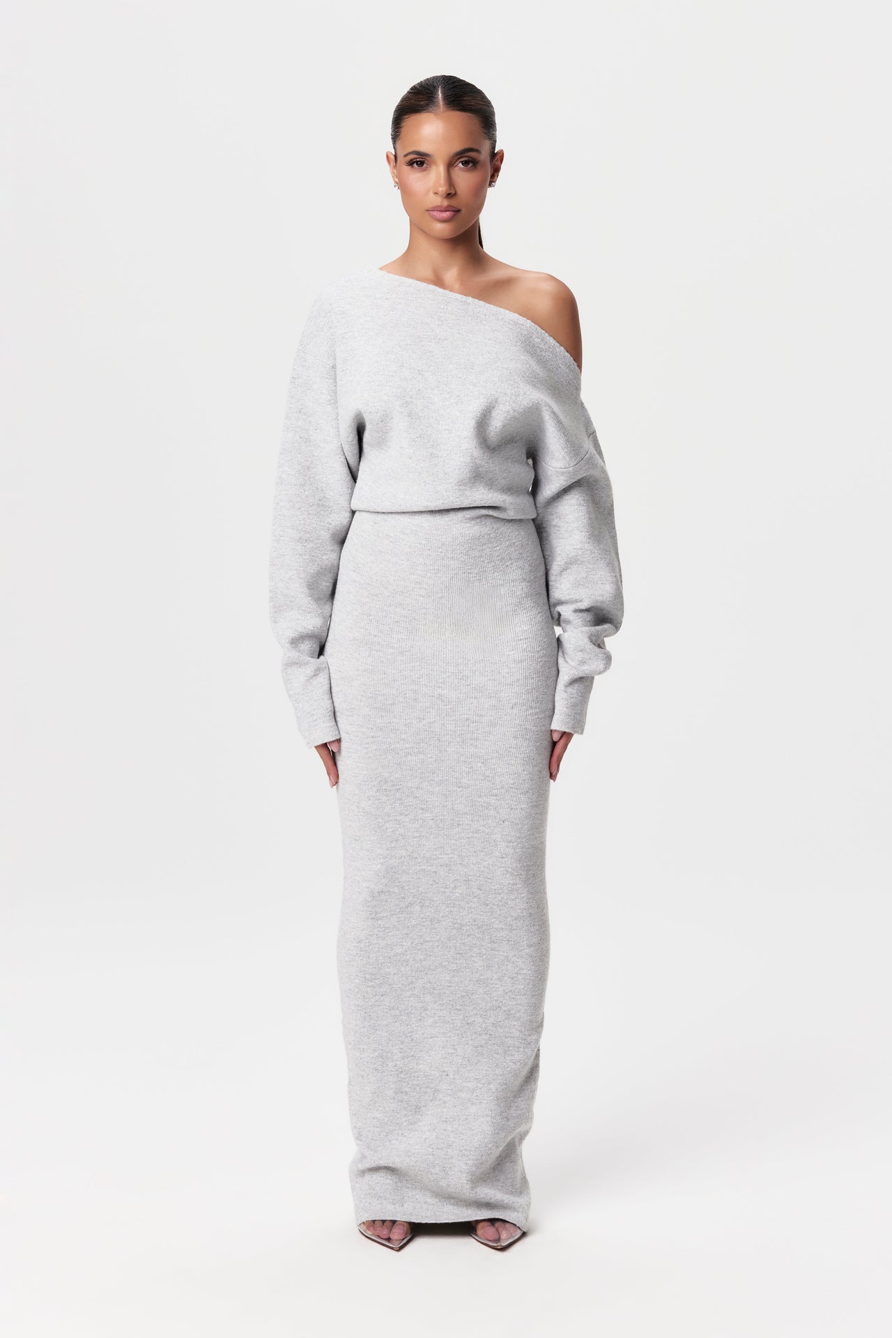 Annabelle | Off-Shoulder Sweater Dress