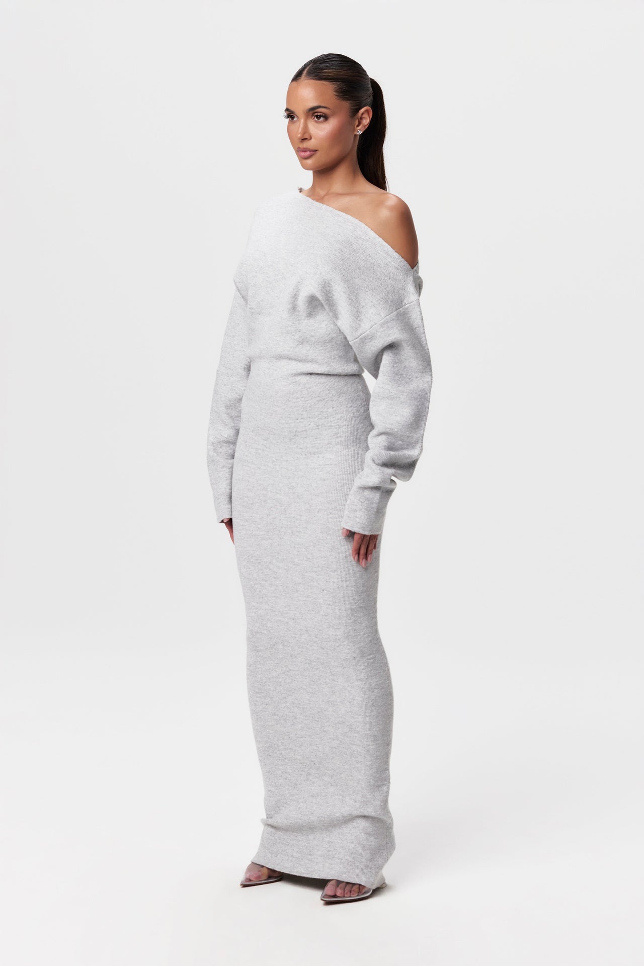 Annabelle | Off-Shoulder Sweater Dress