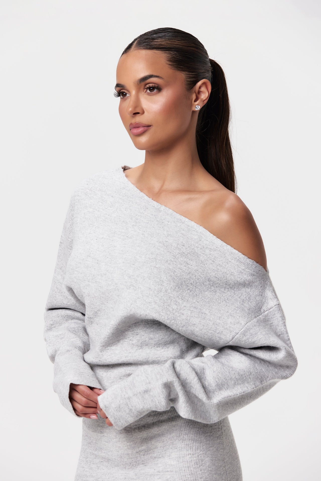 Annabelle | Off-Shoulder Sweater Dress