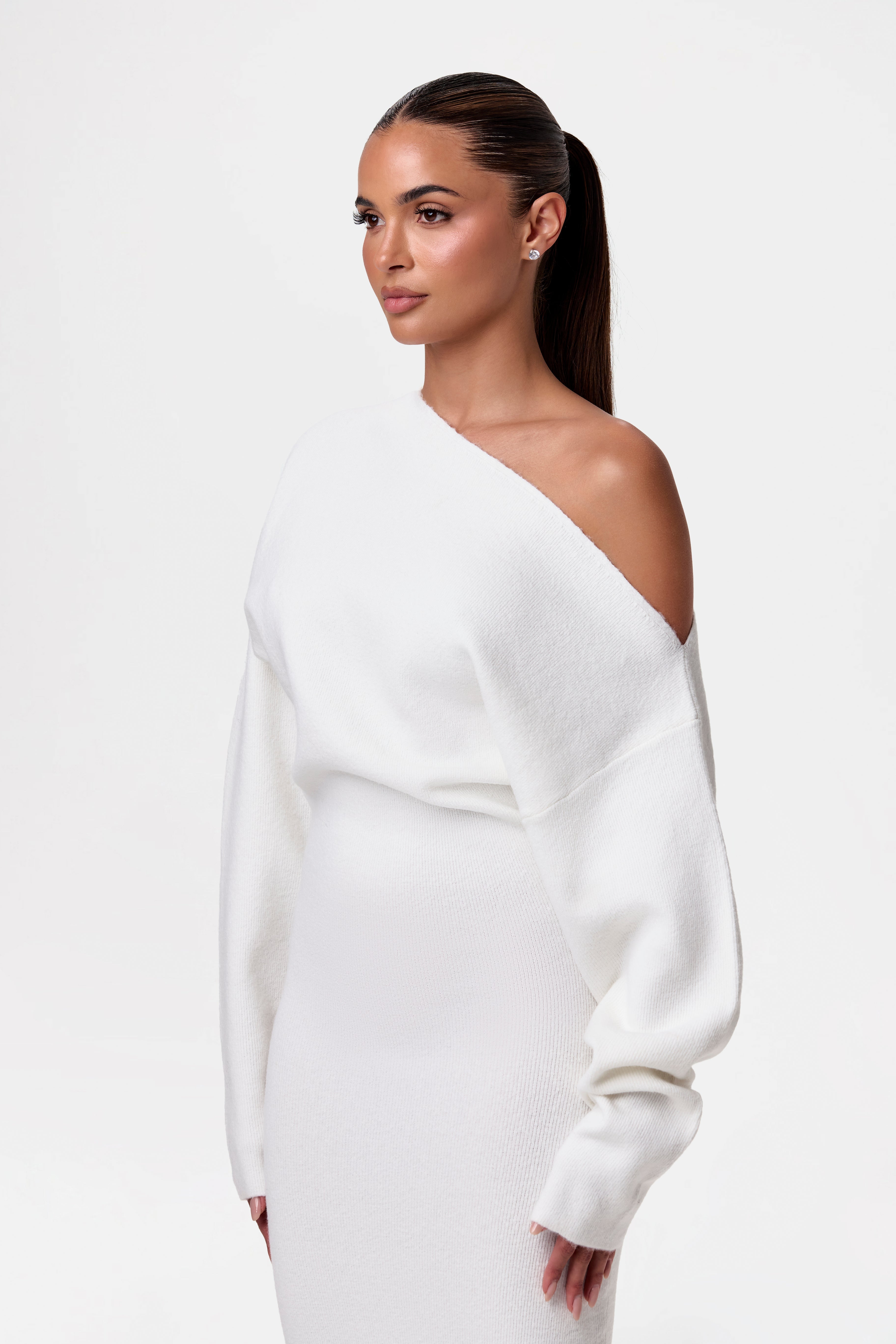 Annabelle | Off-Shoulder Sweater Dress