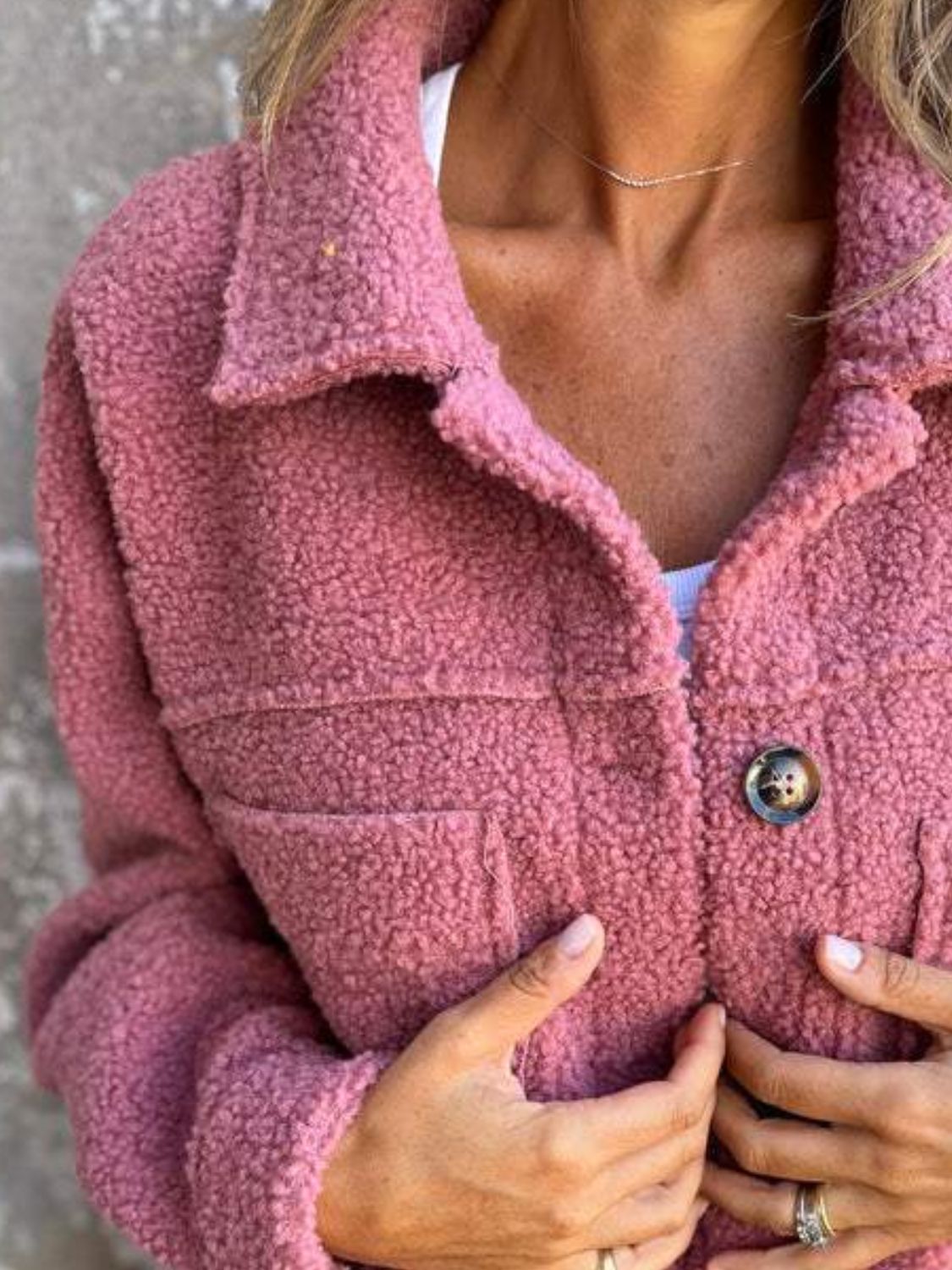 Cozy strikcardigan med knapper