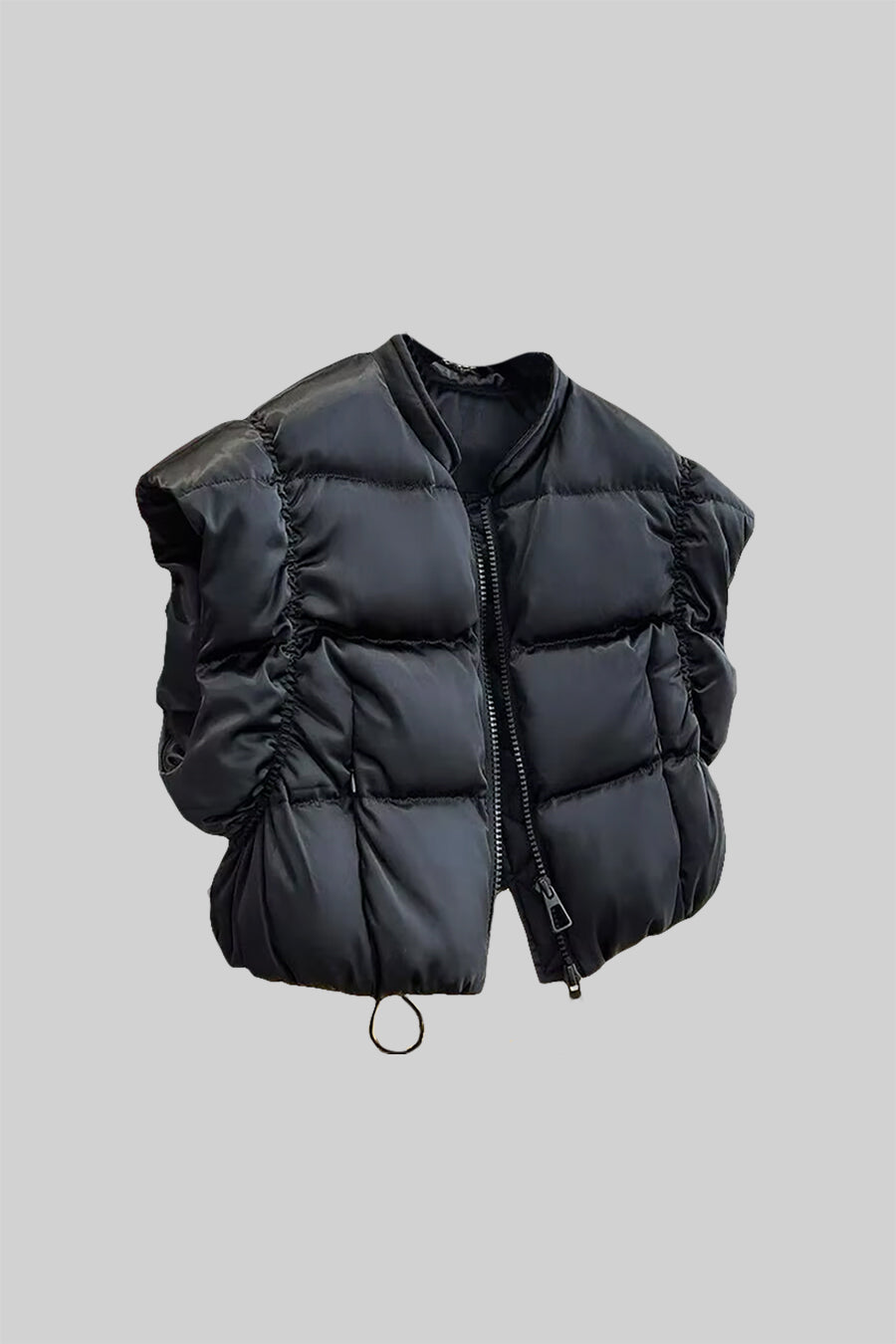 Sleek Puffer Vest - Black