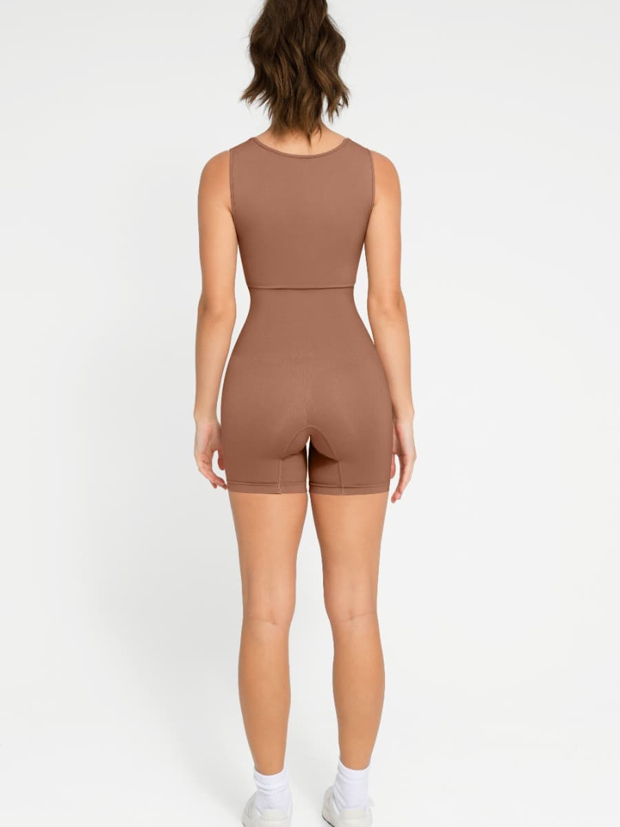 Vierkante Hals Bodysuit