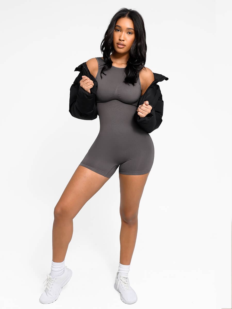 Ronde Nek U-Back Bodysuit