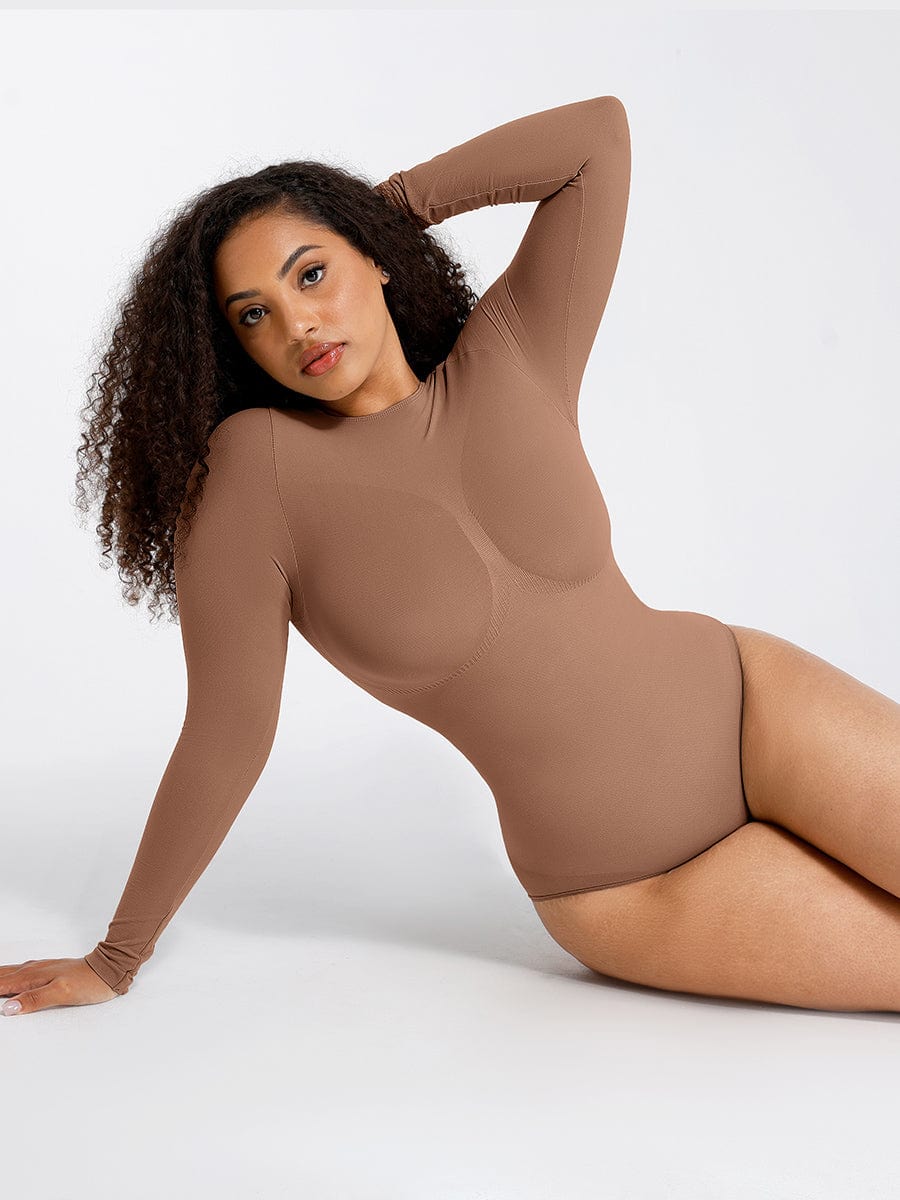 Long Sleeve Thong Bodysuit