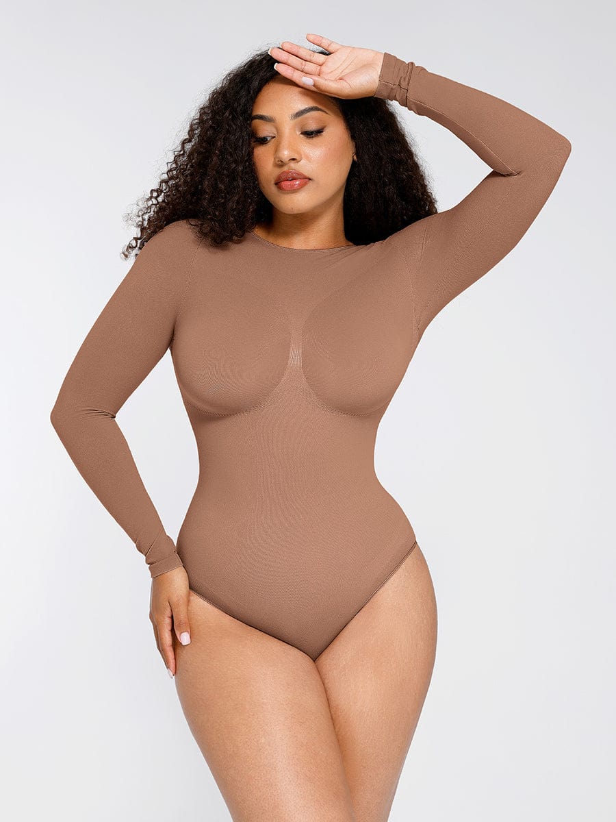 Long Sleeve Thong Bodysuit