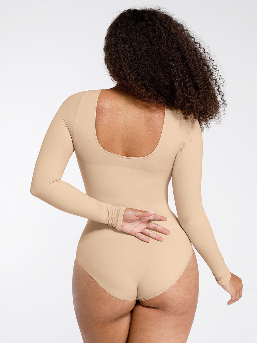 Long Sleeve Thong Bodysuit