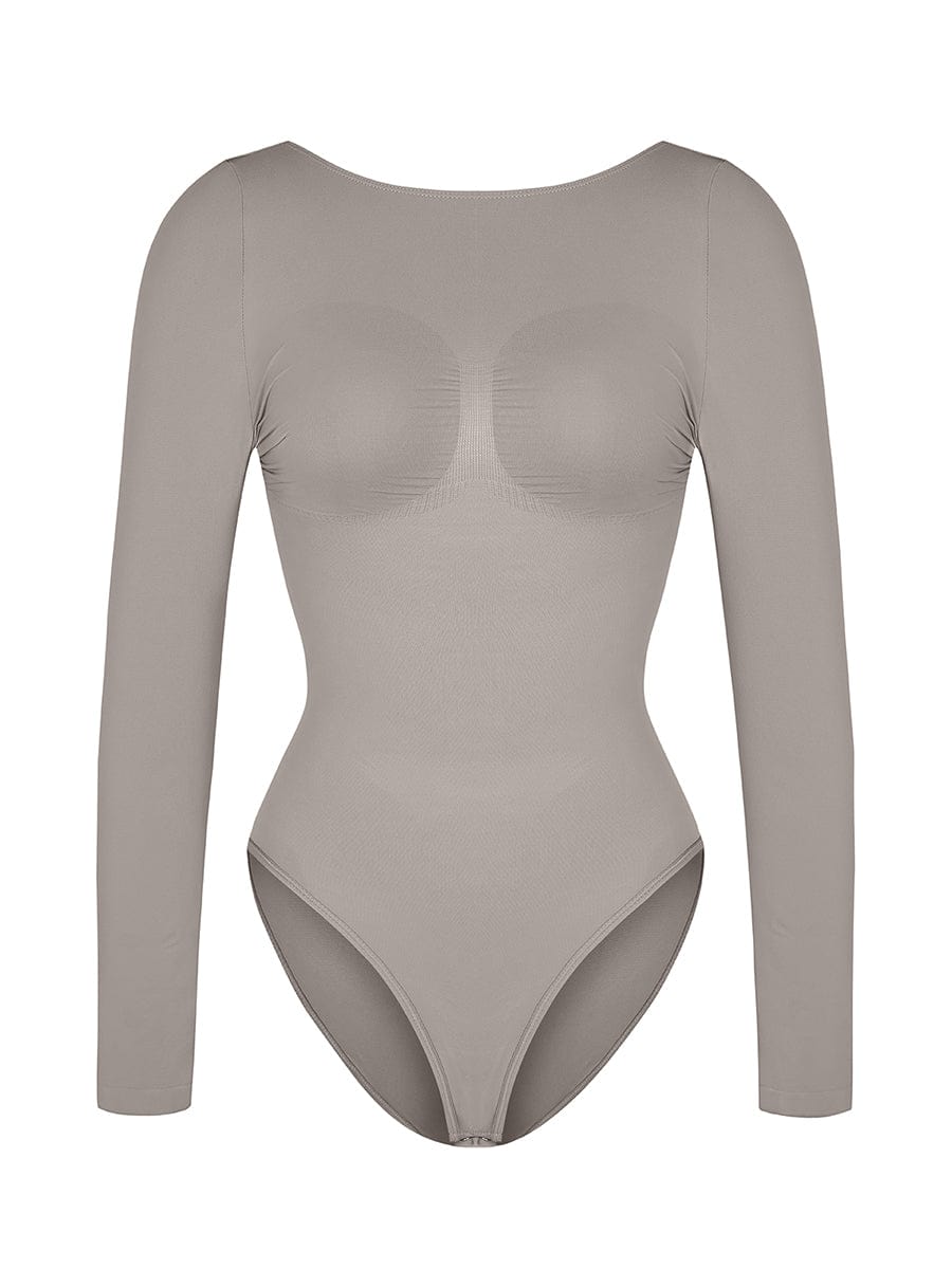 Long Sleeve Thong Bodysuit