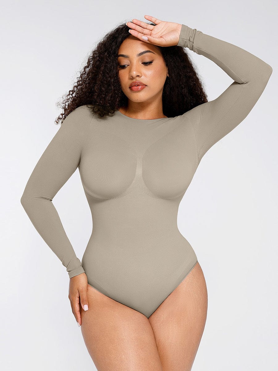 Long Sleeve Thong Bodysuit