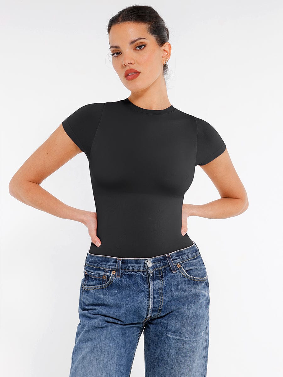 Kortærmet hofte bodysuit