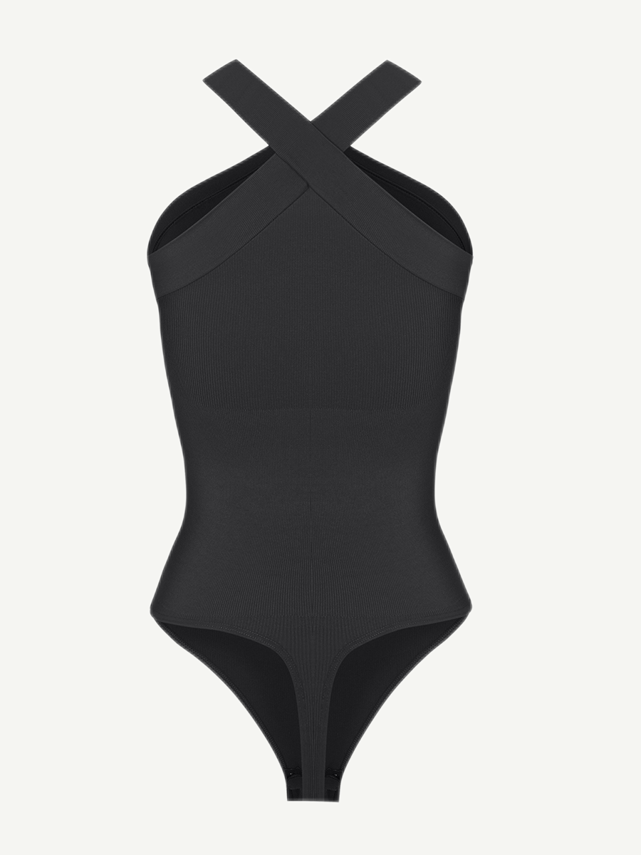 Crossover Halter Bodysuit