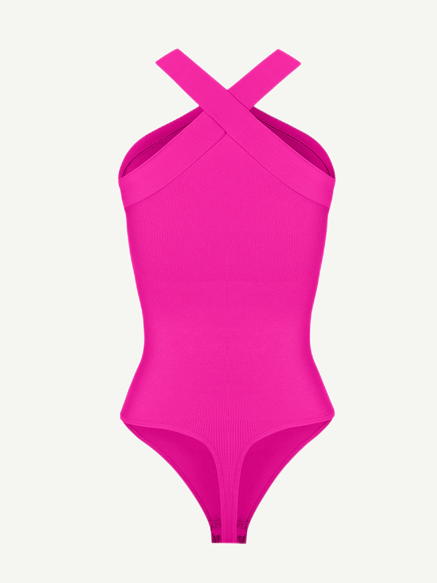 Crossover Halter Bodysuit