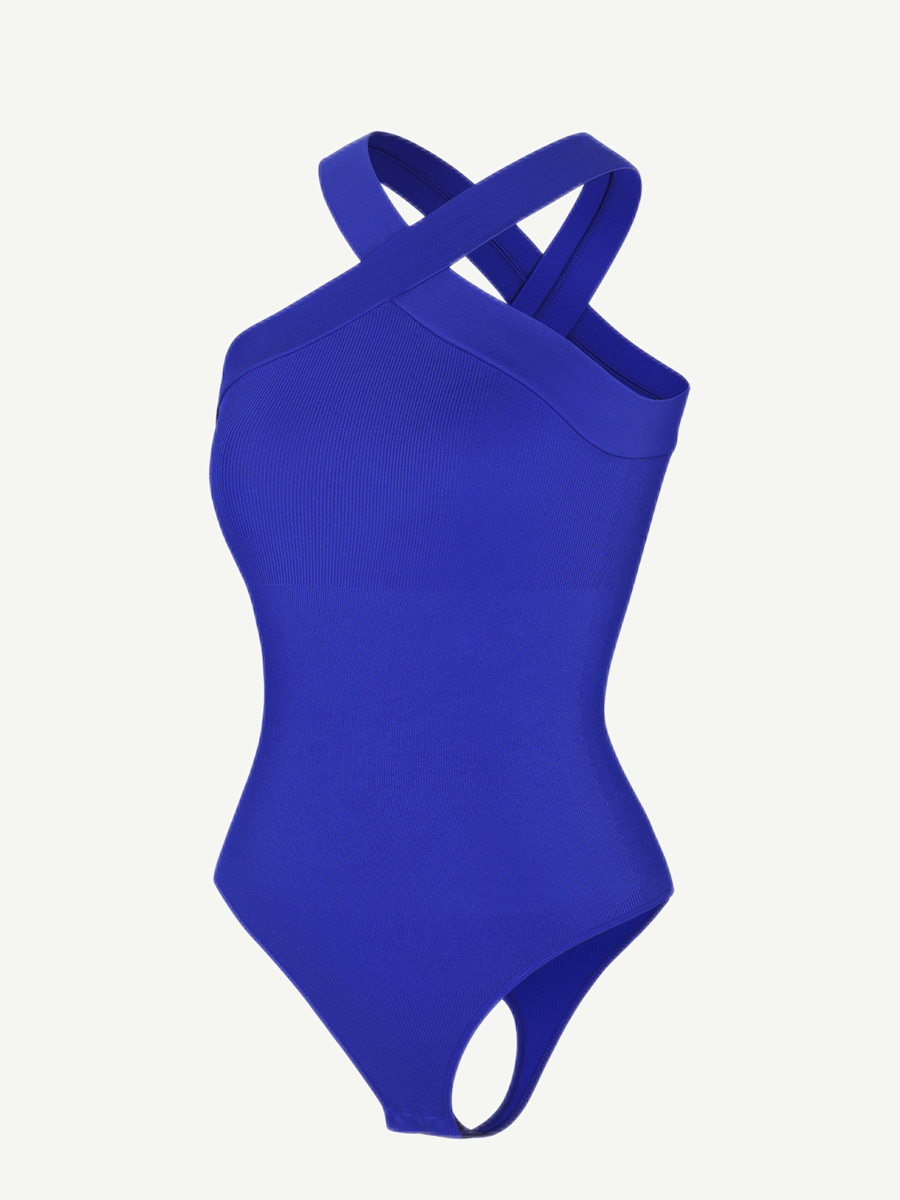 Crossover Halter Bodysuit