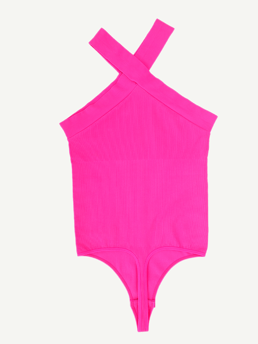 Crossover Halter Bodysuit