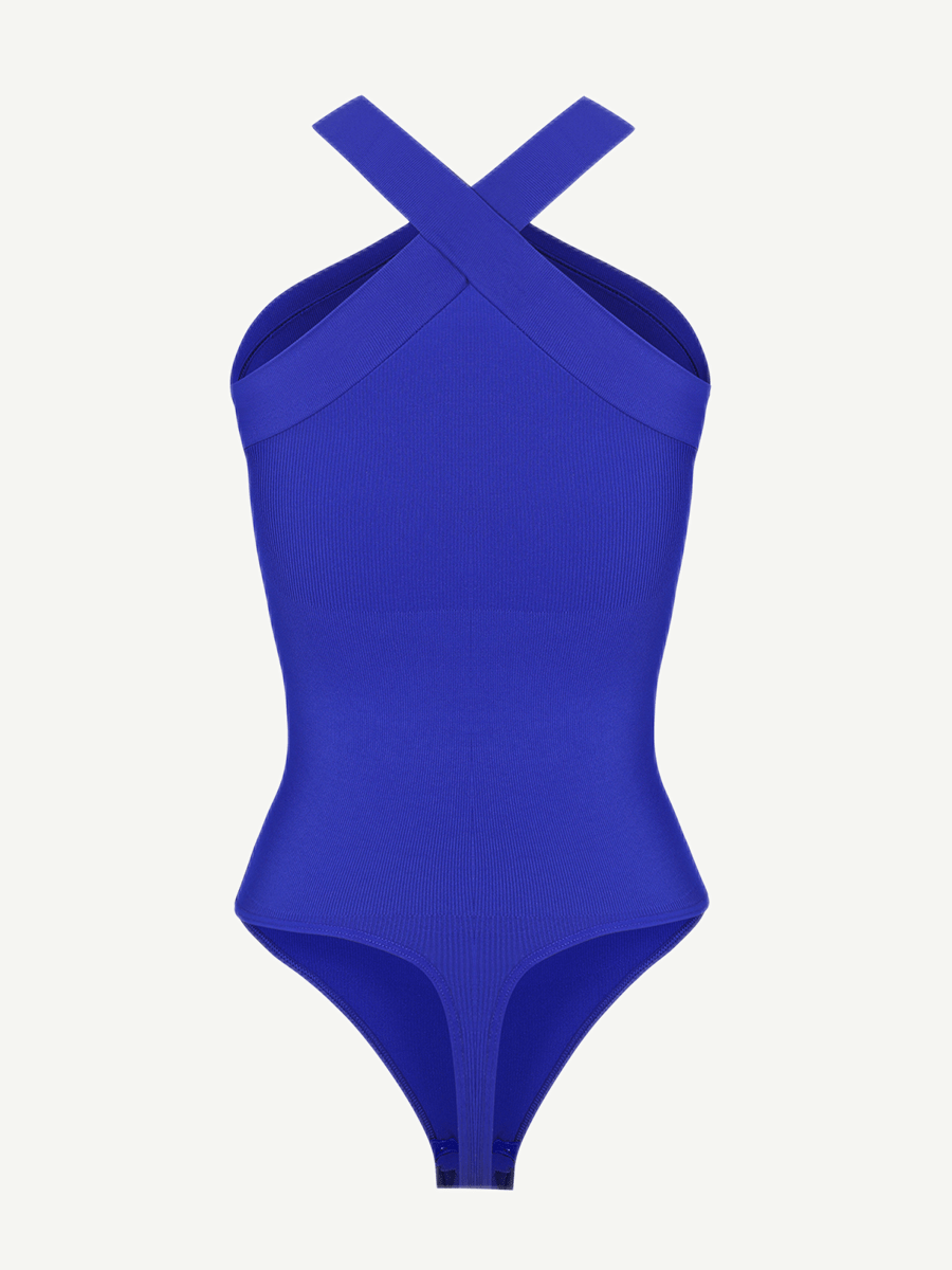 Crossover Halter Bodysuit