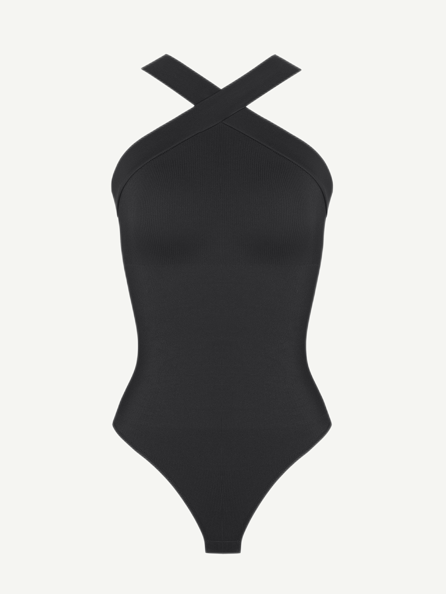 Crossover Halter Bodysuit