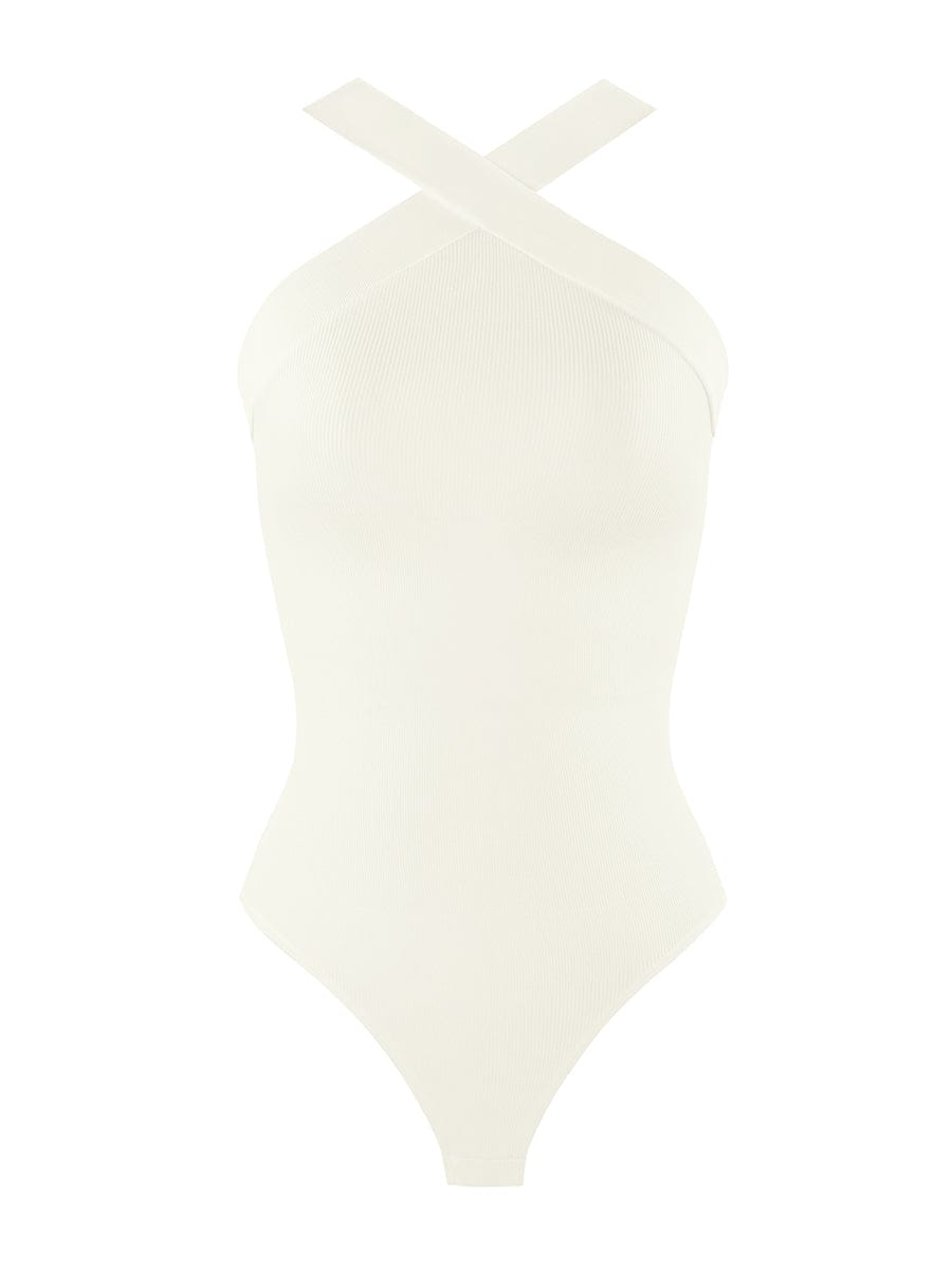 Crossover Halter Bodysuit