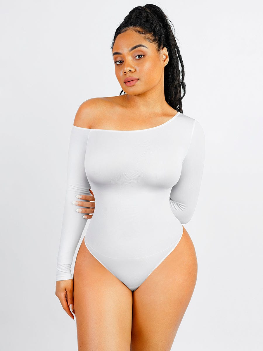 One Shoulder Sleeve Bodysuit