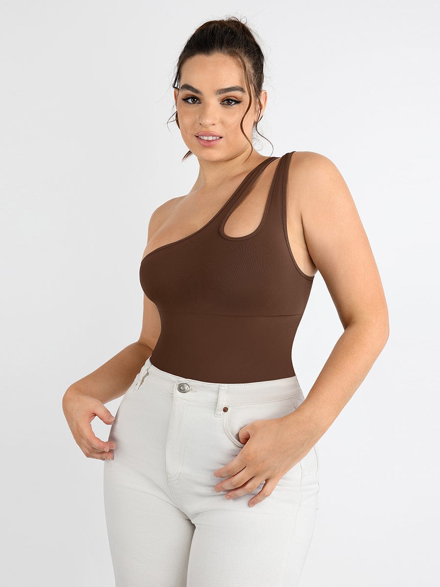 One Shoulder Sculpt Bodysuit