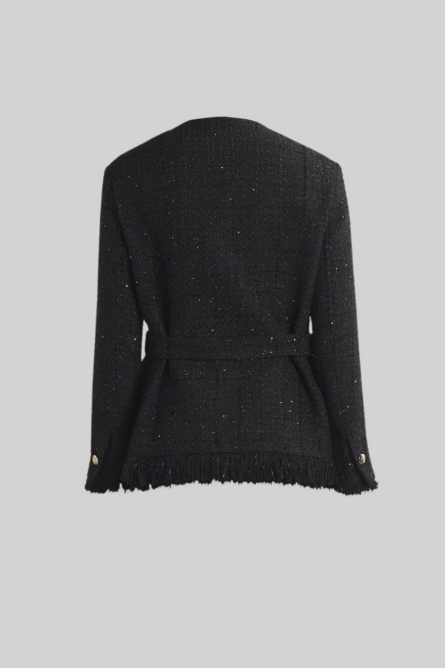 Elegant Tweed Blazer med talje